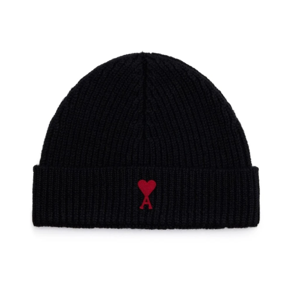 Ami Paris Hartvriend Beanie Black Heren