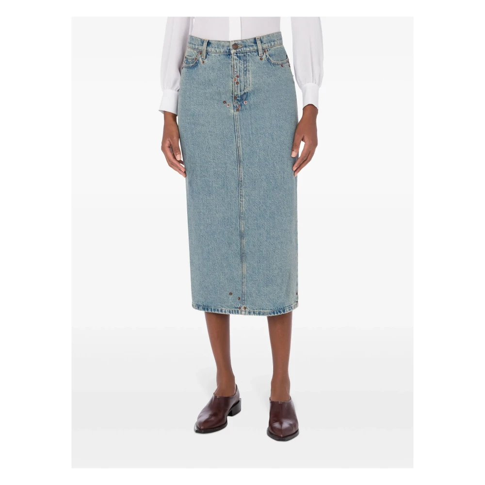 Moschino Stijlvolle Gonna Rok Blue Dames