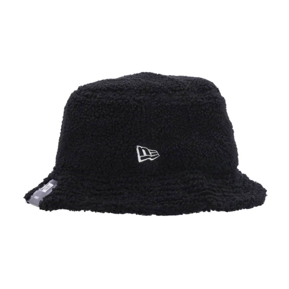 New era Zwarte Sherpa Bucket Hoed Black Unisex