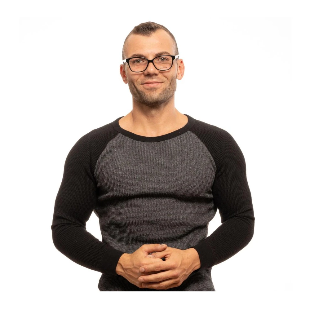 Zadig & Voltaire Zwarte Rechthoekige Optische Monturen Black Unisex