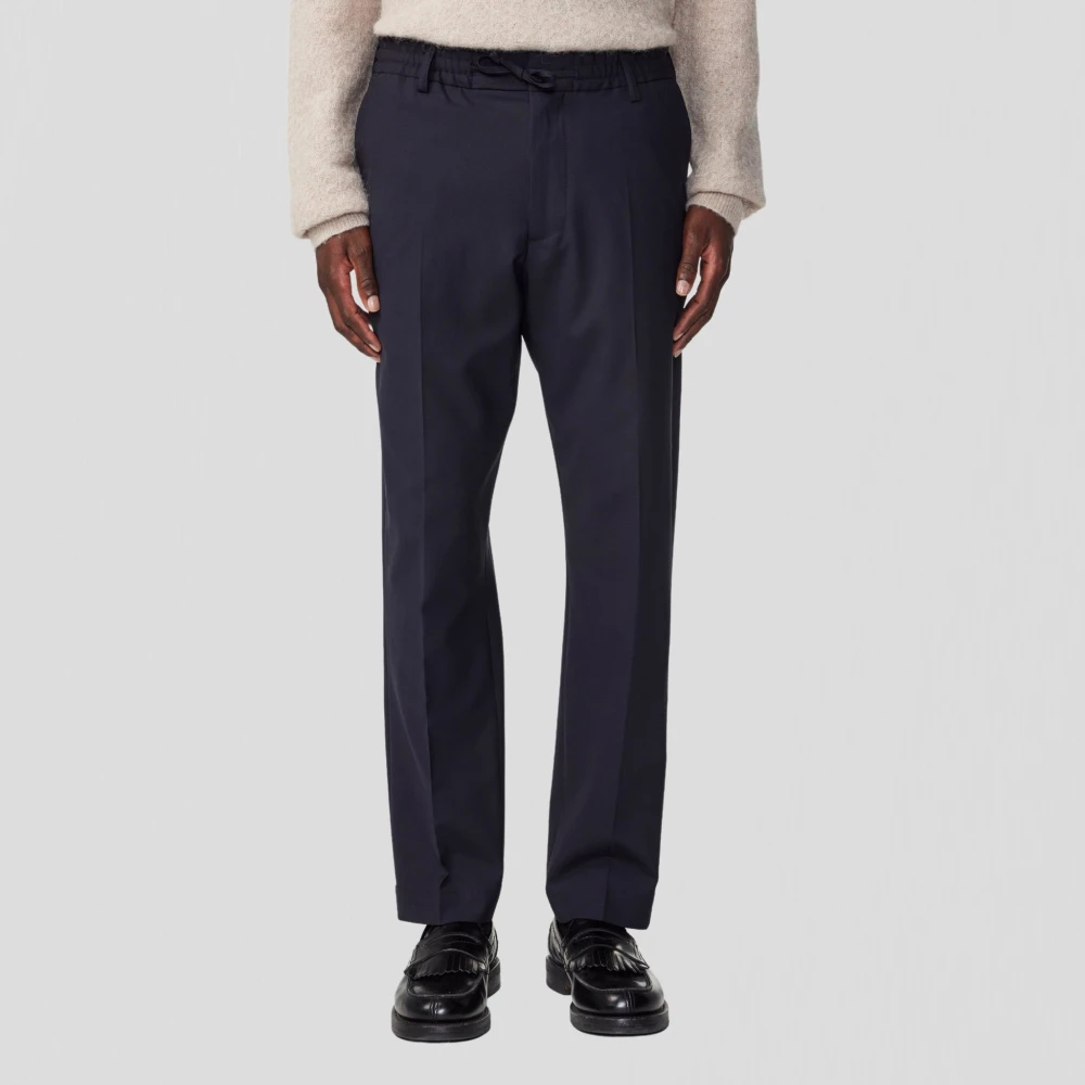 Nn07 Blauwe broek met taps toelopende pijpen Blue Heren