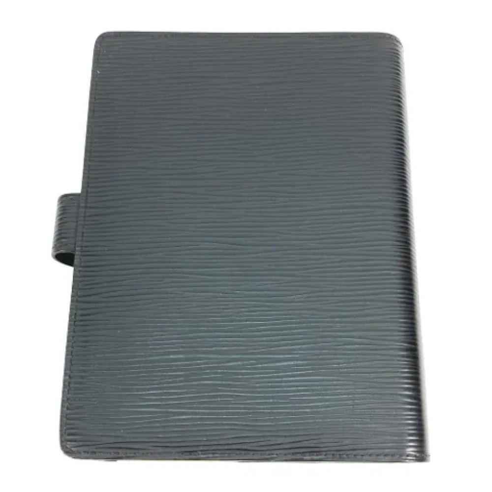 Louis Vuitton Vintage Pre-owned Leather home-office Black Dames