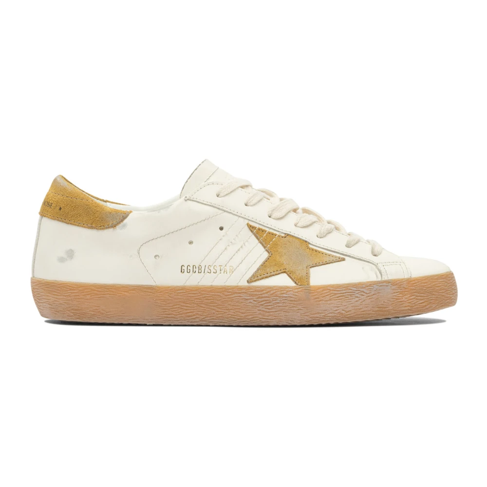 Golden Goose Men's White Sneakers, 9 Uk, Super-Star Trainers