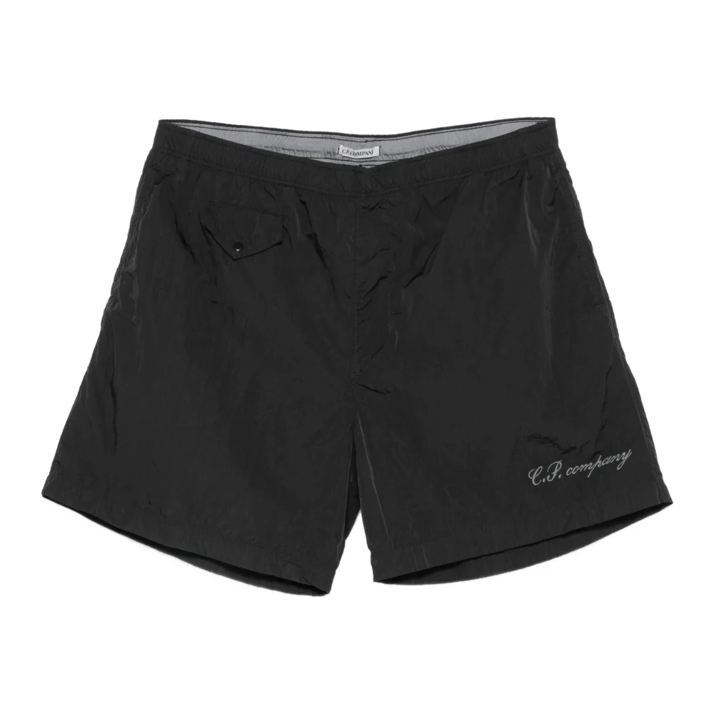 C.p. Company Mannelijk Zwart Badmode Heren, L, Nylon, Nylon Zwemshorts