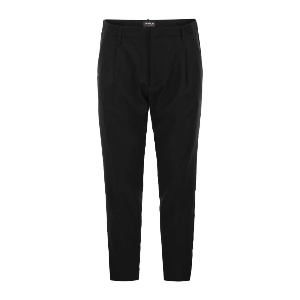 Dondup Black Ben Trousers - Male - Suit Trousers - W36 - Trousers