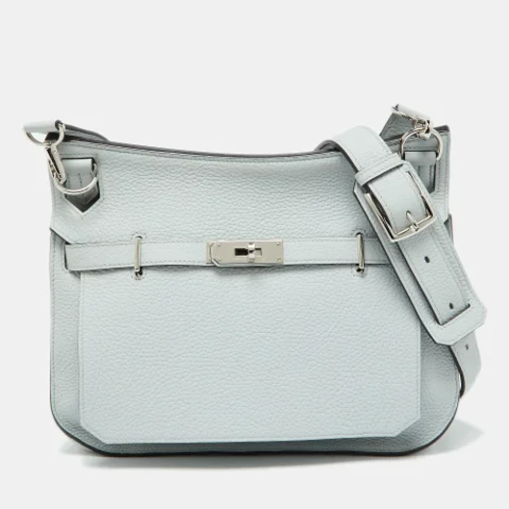 Hermès Vintage Pre-owned Leather shoulder-bags Blue Dames