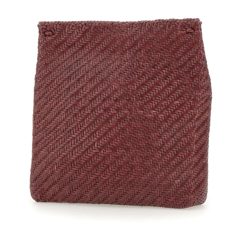 Dragon Diffusion Handgeweven Bordeaux Rugzak met Kwastjes Red Dames