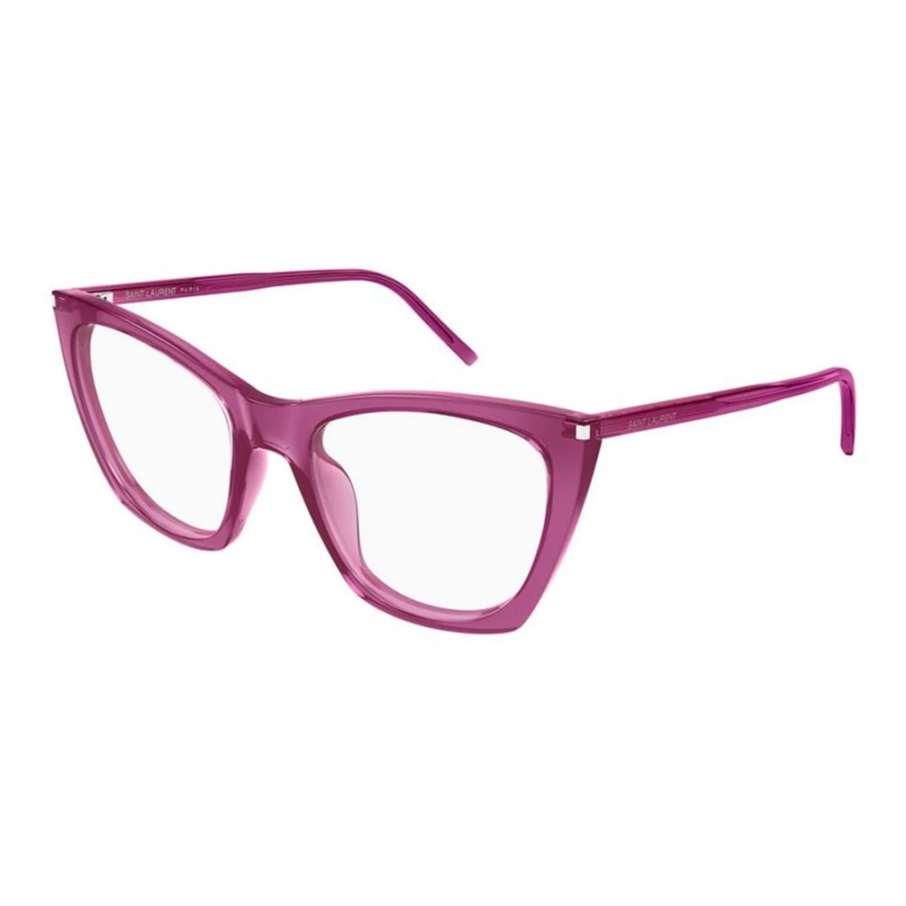 Saint Laurent Women's Pink Glasses, 55 Mm, Sl 214 Kate Thin Optical Frame