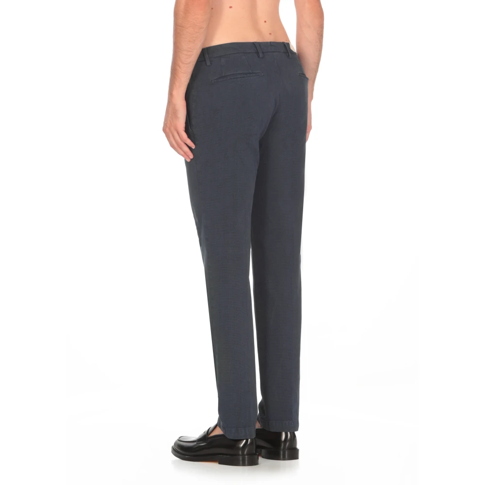 Briglia Blauwe Katoenen Broek met Zakken Blue Heren