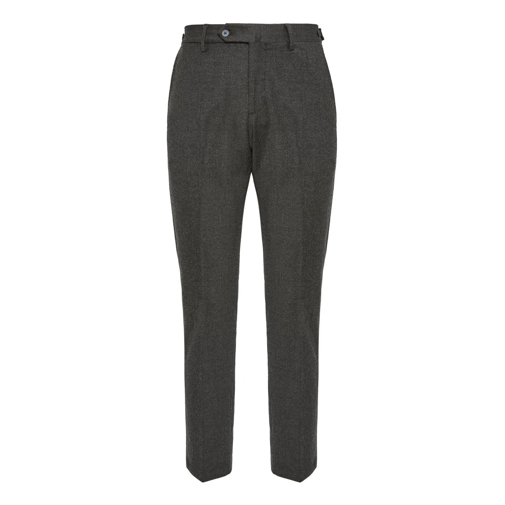 Boggi Milano Broek van stretchflanel Gray Heren