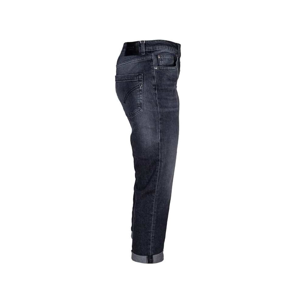 Dondup Stijlvolle Cropped Jeans voor Vrouwen Black Dames