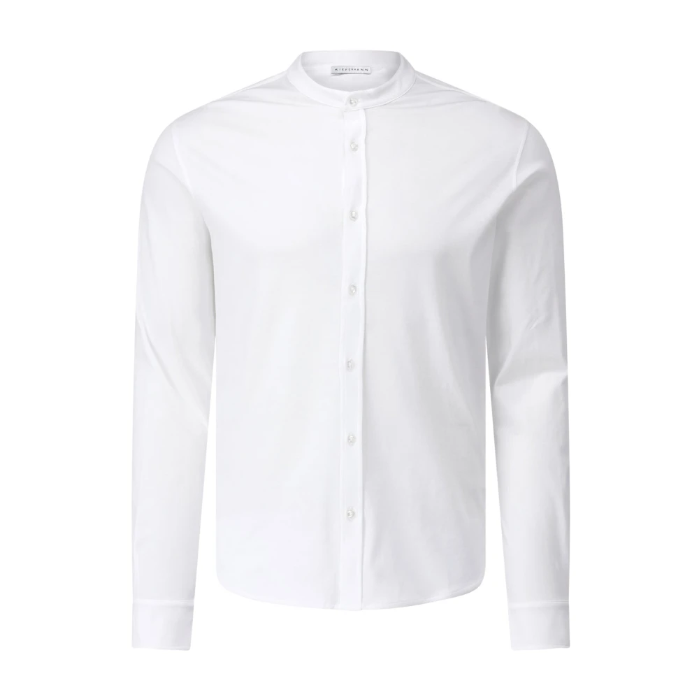 Kiefermann Casual Shirt met Ronde Hals White Heren