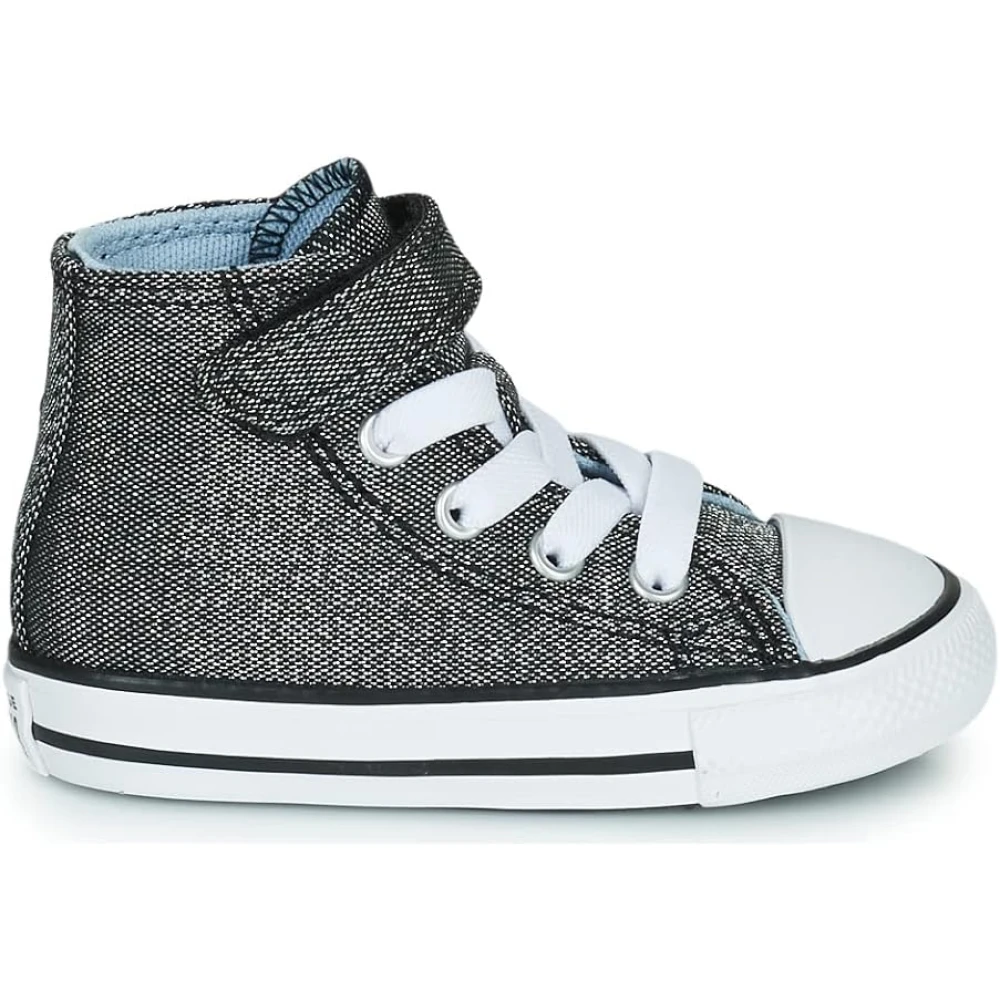 Converse Glitter Svart Barn Höga Sneakers Gray, Pojke