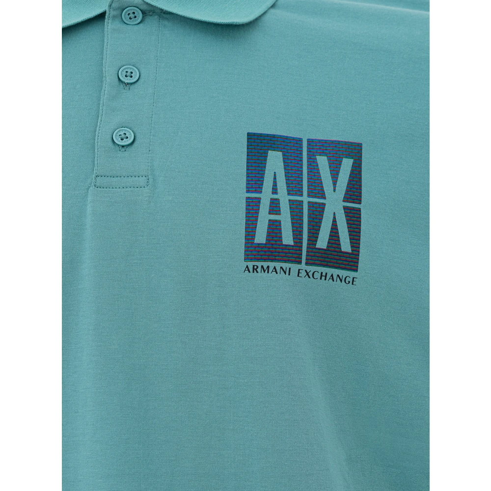 Armani Exchange Stijlvolle Polo Shirts voor Mannen Blue Heren