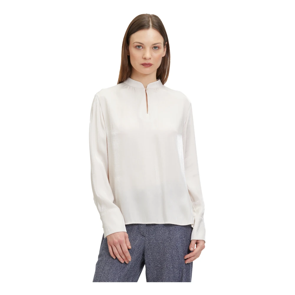 Betty & Co Blouse met plooien White Dames