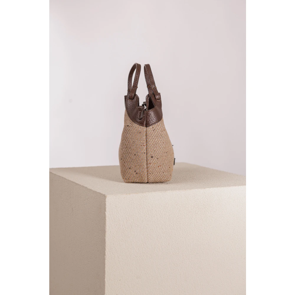 Gianni Chiarini Bruine leren schoudertas Brown Dames