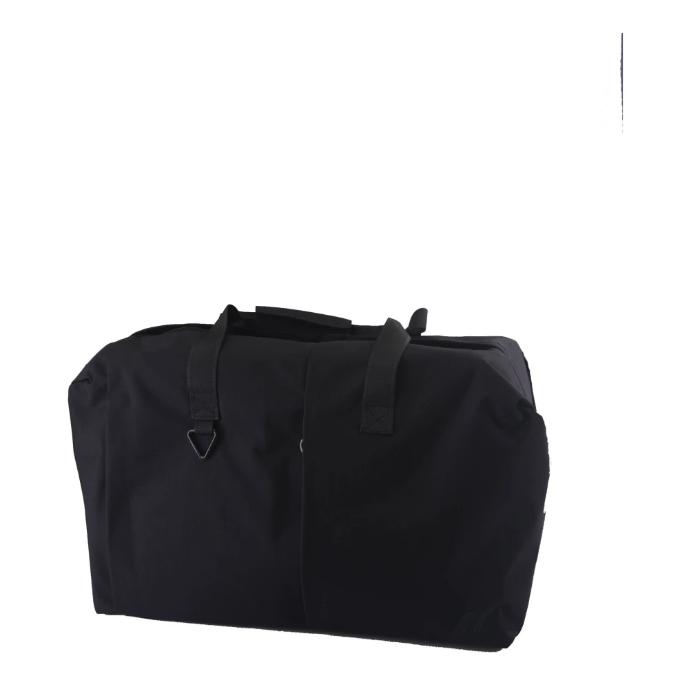 K-way Kleurrijke Nylon Schoudertas met Verstelbare Sluiting Black Unisex