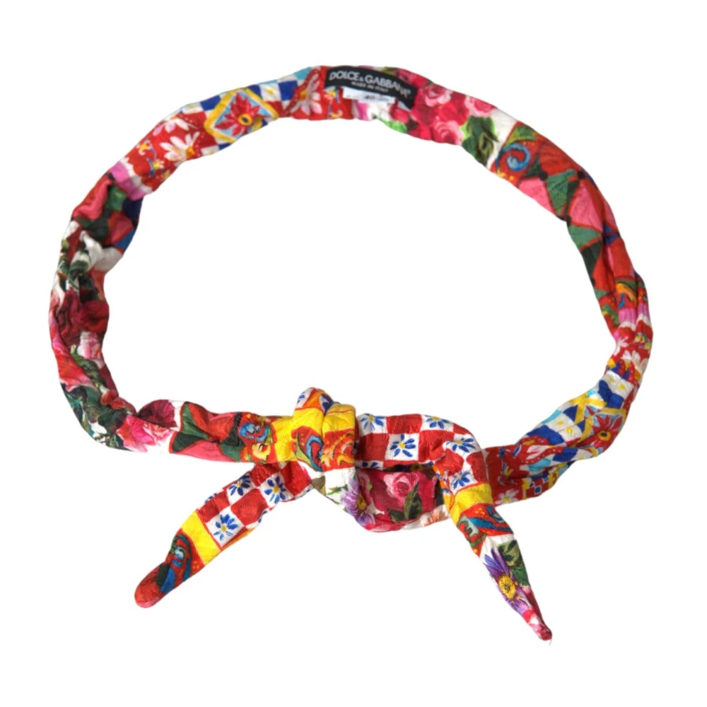 Dolce & Gabbana Carretto Print Taille Riem Multicolor Dames