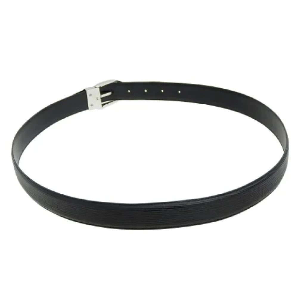 Louis Vuitton Vintage Pre-owned Leather belts Black Dames