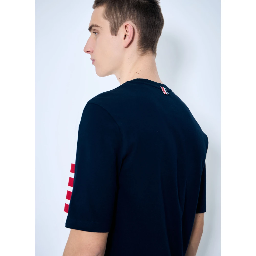 Thom Browne Contrast Four-Bars T-Shirt Multicolor Heren