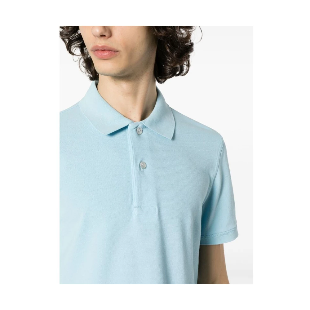Tom Ford Lichtblauwe Polo Sweater Blue Heren