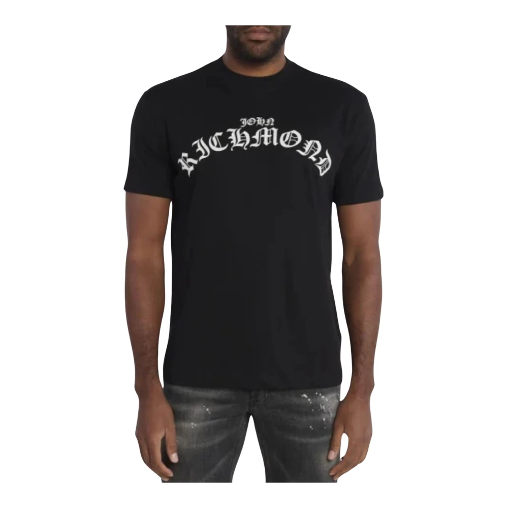 John Richmond Heren Mode T-Shirt Wolir Black Heren