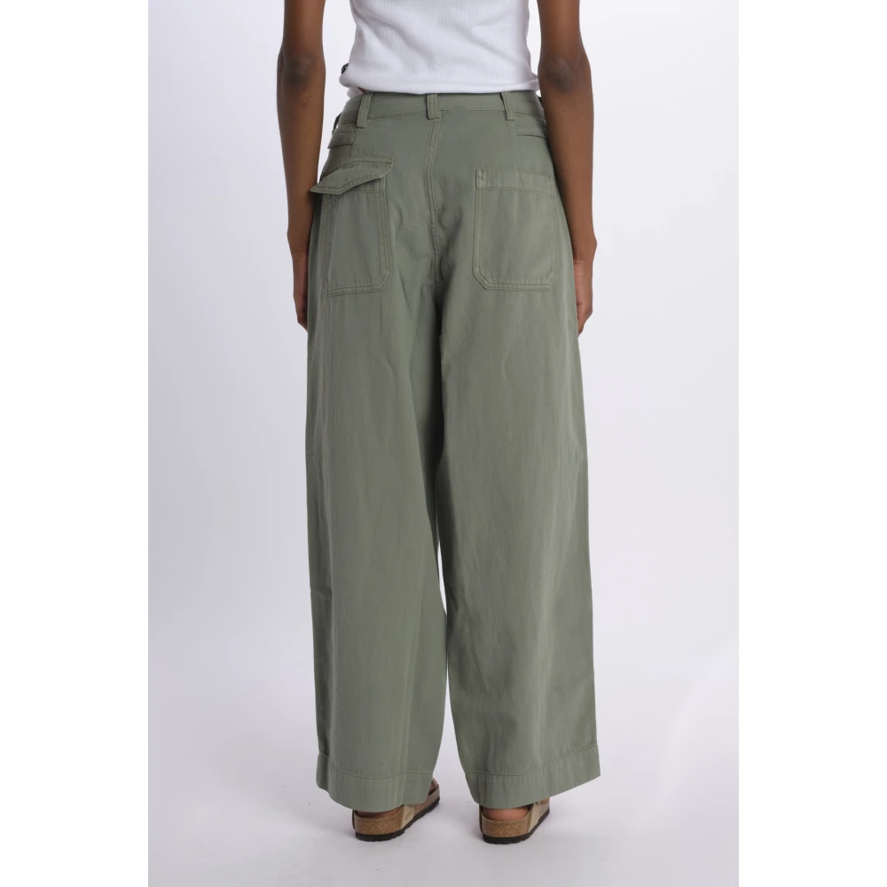 Bellerose Pepin Cargo Wide Broek Green Dames