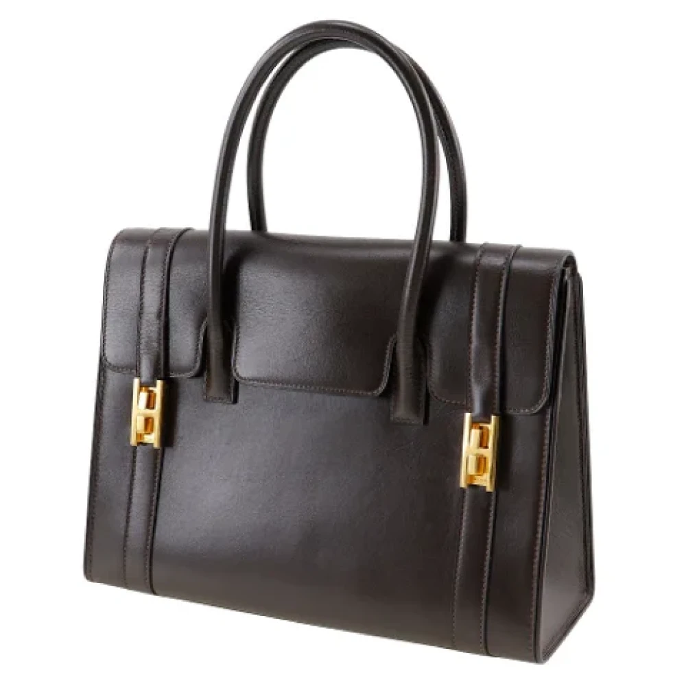 Hermès Vintage Pre-owned Leather handbags Brown Dames