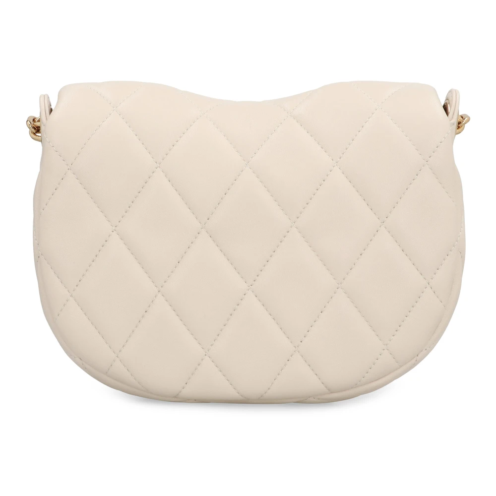 Burberry Gestikte Leren Rocking Horse Tas Beige Dames