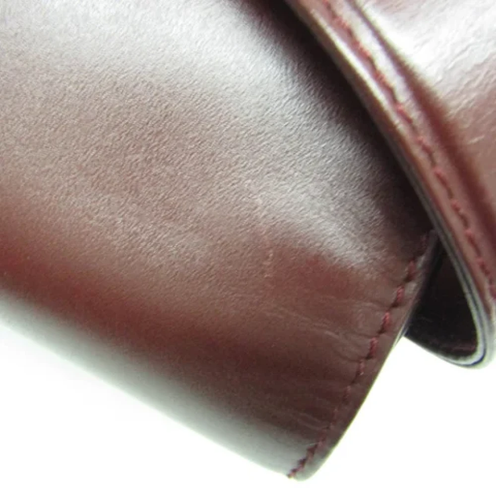 Cartier Vintage Pre-owned Leather shoulder-bags Red Dames