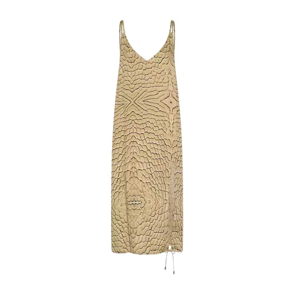 One Teaspoon Beige Midi Jurk Delusion Ontwerp Beige Dames