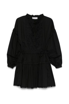 black-ruffled-detailing-dress