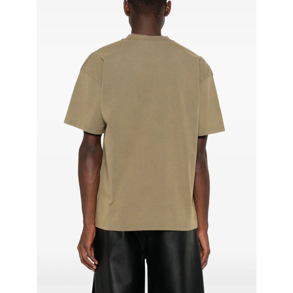Represent Licht Olijfgroen Katoenen Jersey T-shirt Green Heren