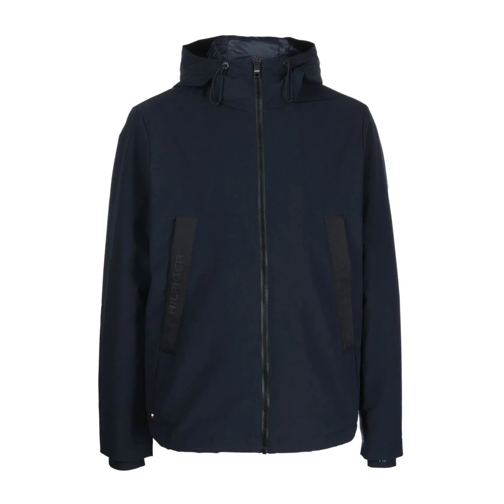 Tommy Hilfiger Men's Blue Tech Essentials Hooded Jacket
