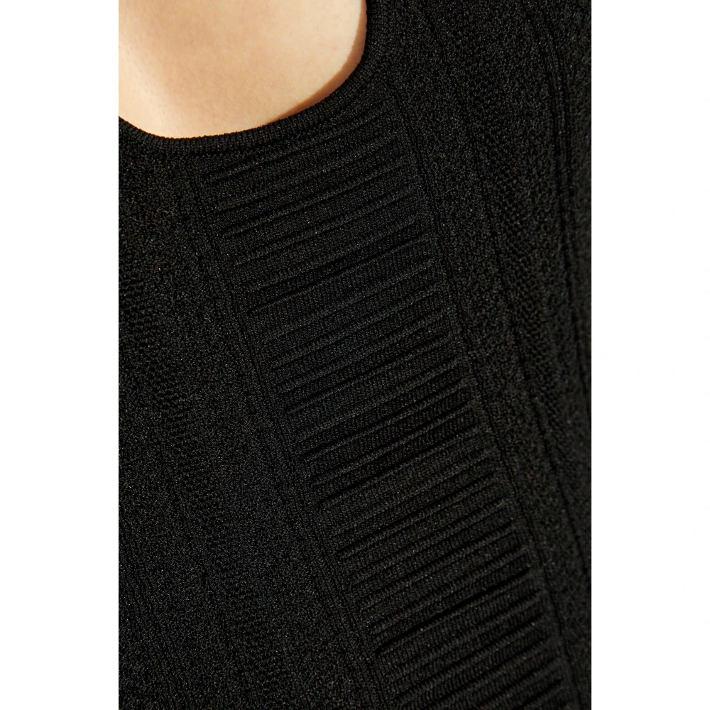 Dsquared2 Rugloze jurk Black Dames