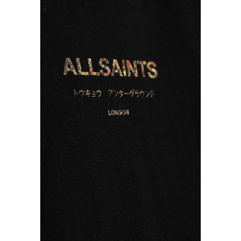 AllSaints Oversize T-shirt 'Underground' Black Heren