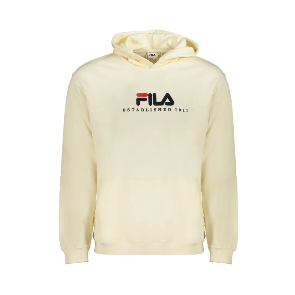 Fila Beige Bomull Herr Hoodie Beige, Herr