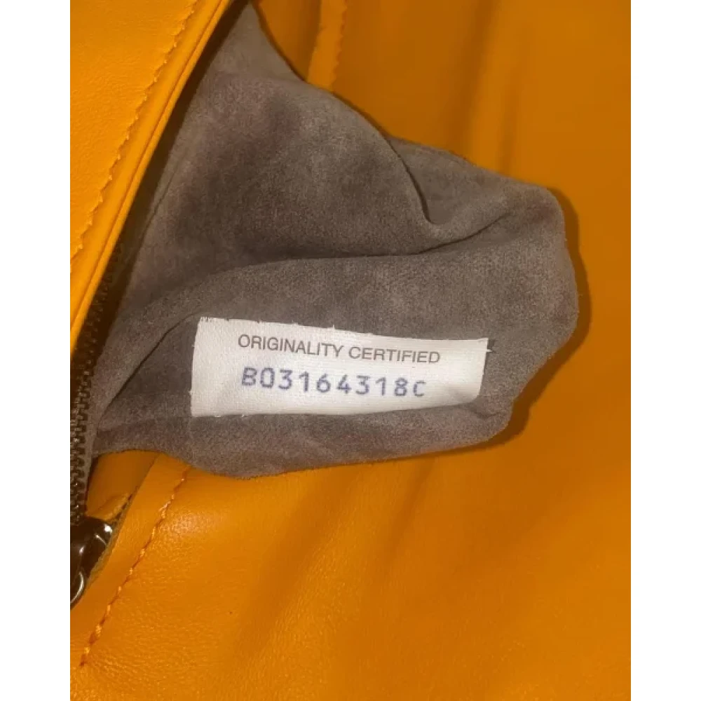 Bottega Veneta Vintage Pre-owned Leather crossbody-bags Orange Dames