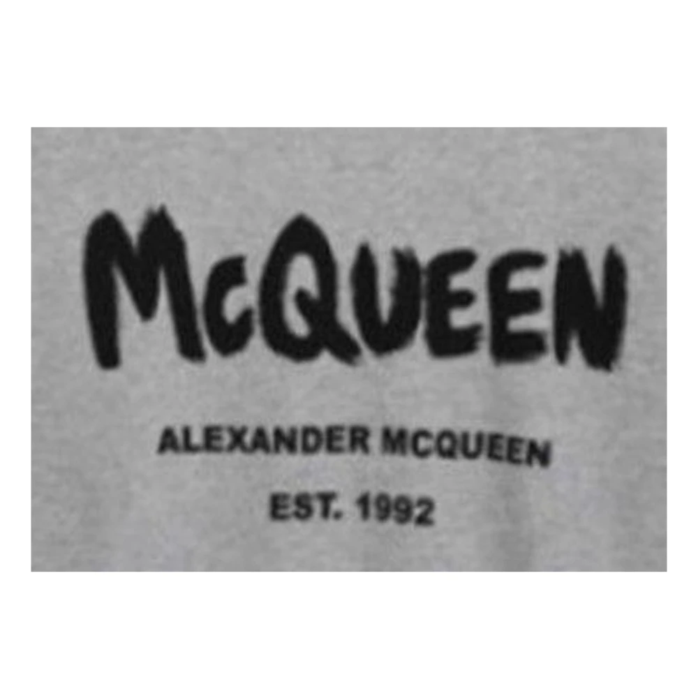 alexander mcqueen Grijze Logo Sweatshirt voor Heren Gray Heren