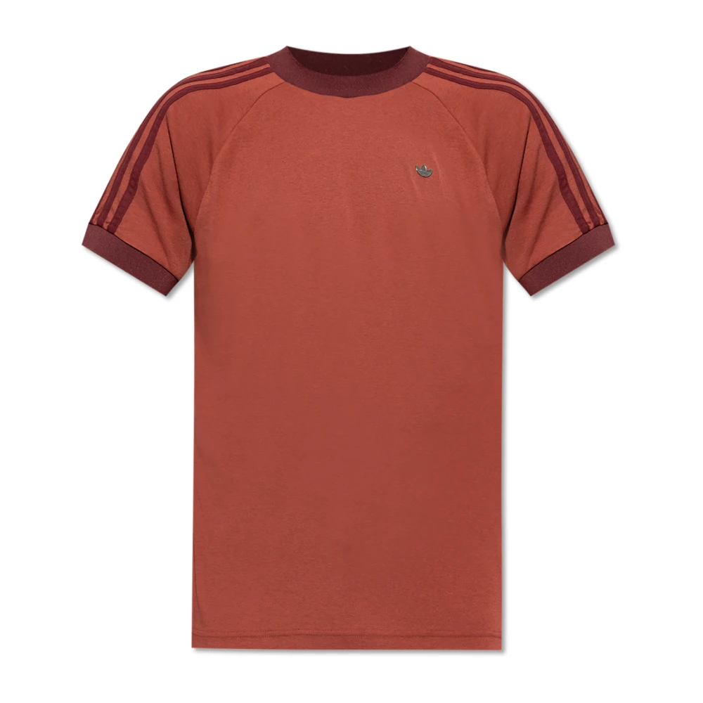 Adidas Originals T-shirt met Logo Appliqué Red Heren