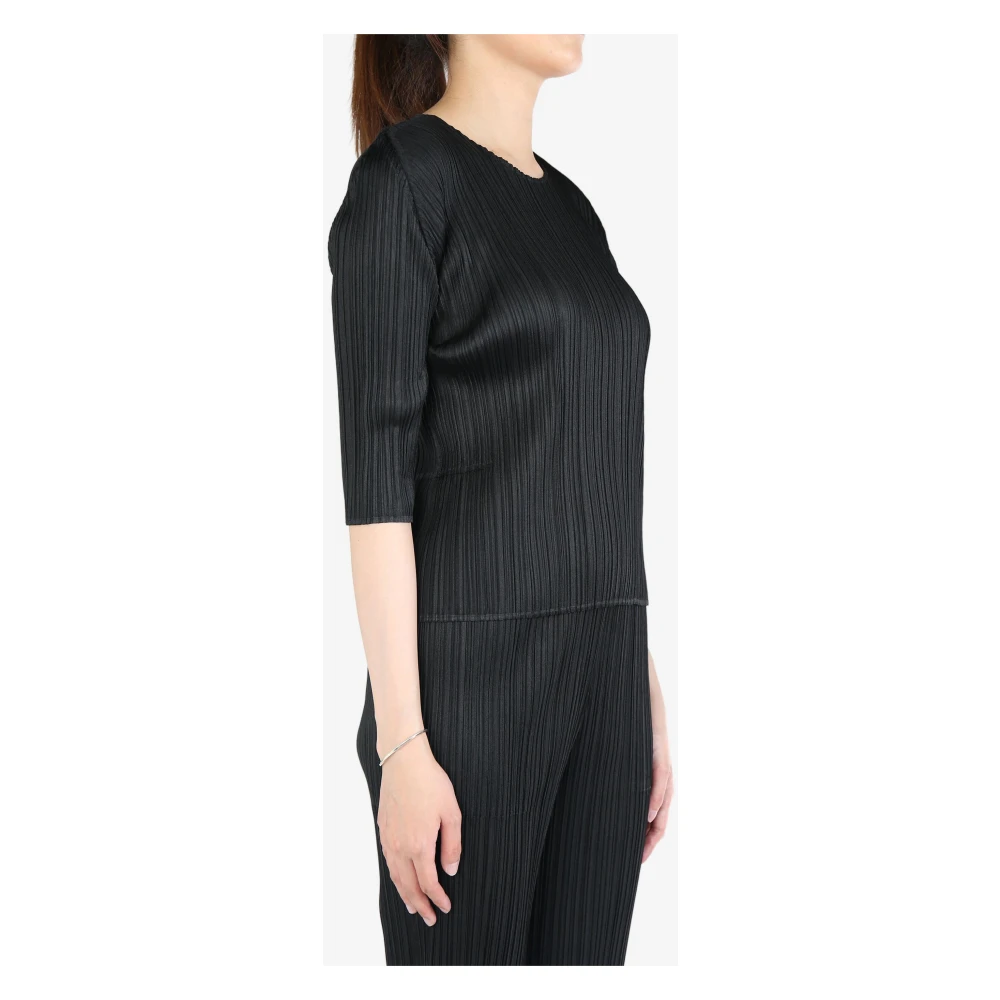 Issey Miyake Casual Katoenen Overhemd voor Mannen Black Dames