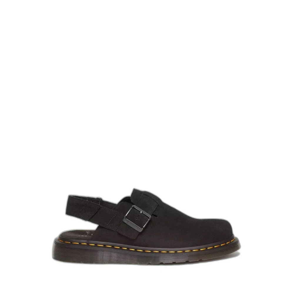 Dr. Martens Black Clogs, Male, 10 Uk, Suede Sandals