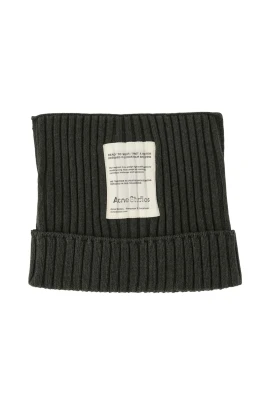 Ribbed Square Beanie