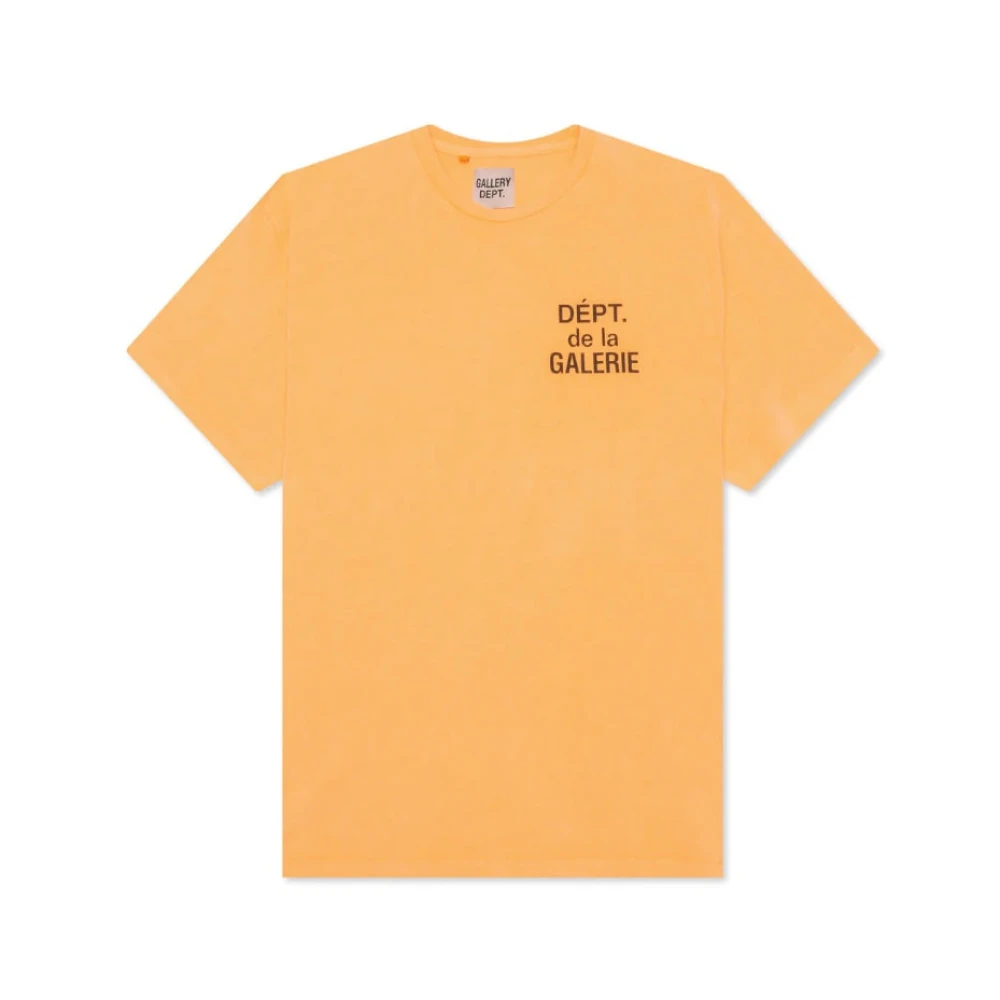 Gallery Dept. Oranje French Tee met grafische details Orange Heren