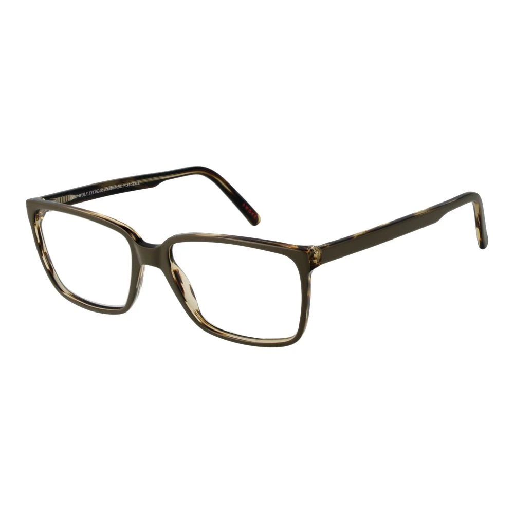 Andy Wolf Unisex Brown Acetate Optical Frames Rectangle Style