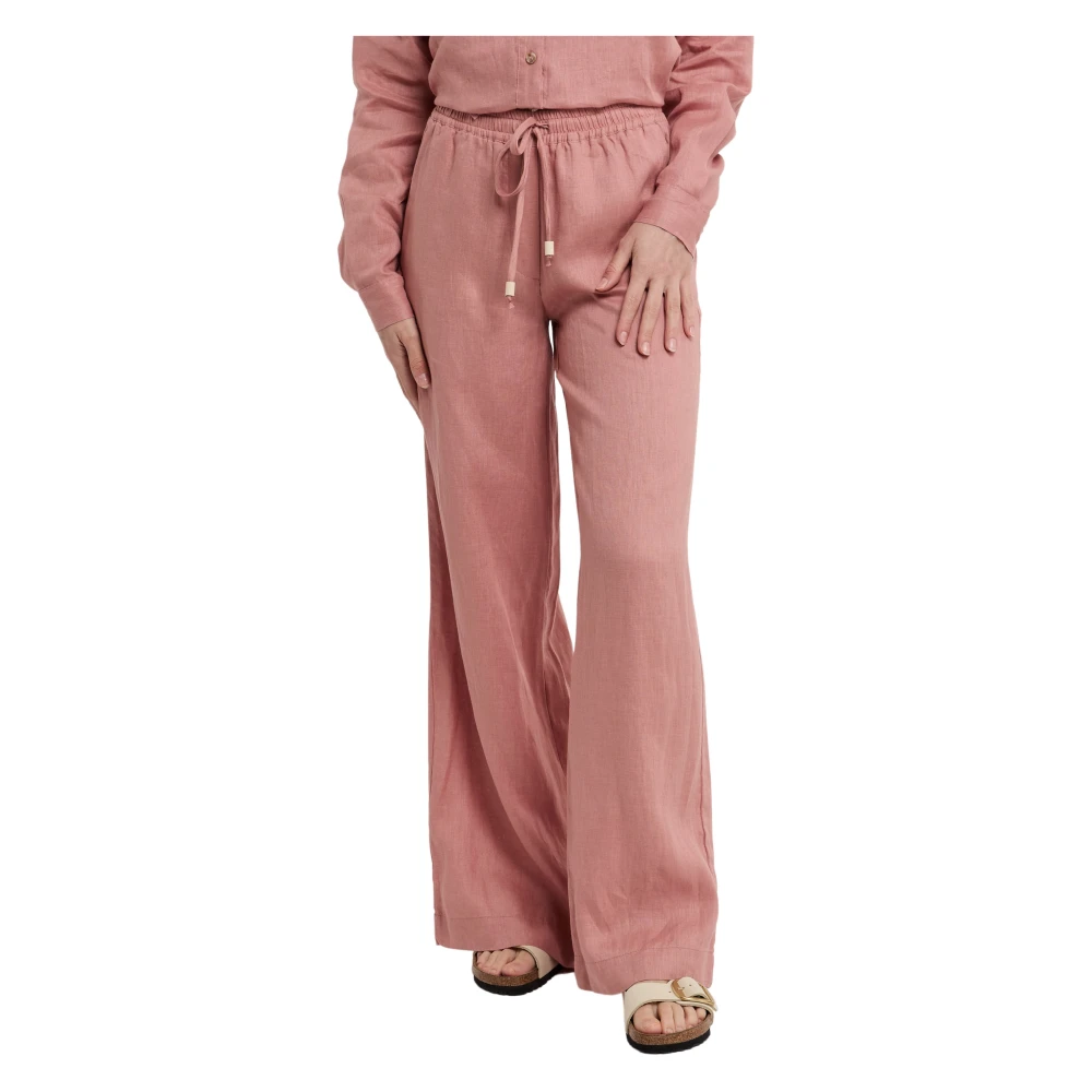 Ottod'Ame Wide Trousers Pink Dames