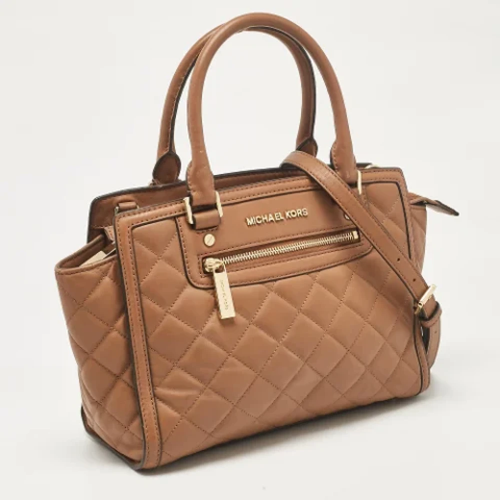 Michael Kors Pre-owned Leather totes Brown Dames
