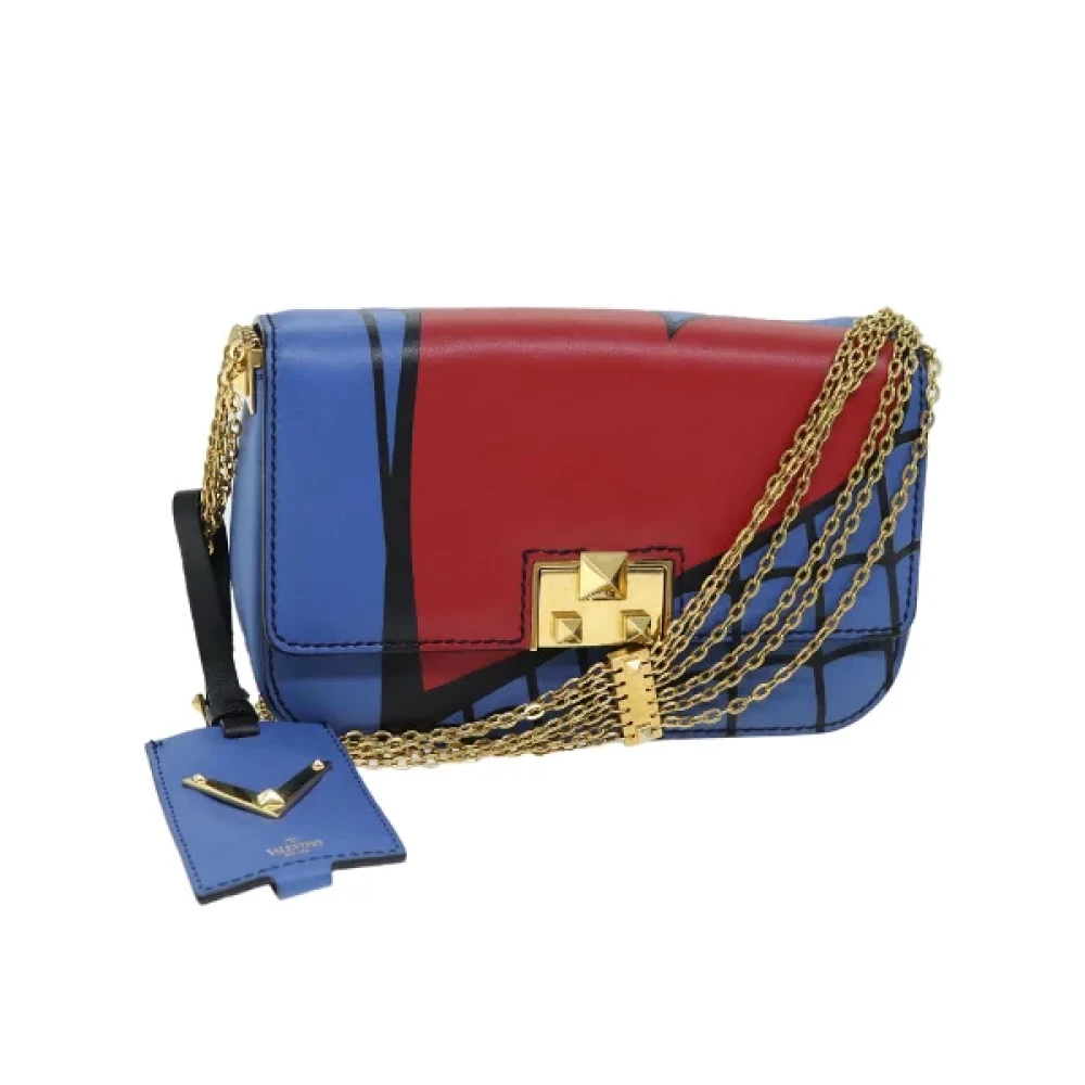 Valentino Vintage Pre-owned Leather handbags Blue Dames
