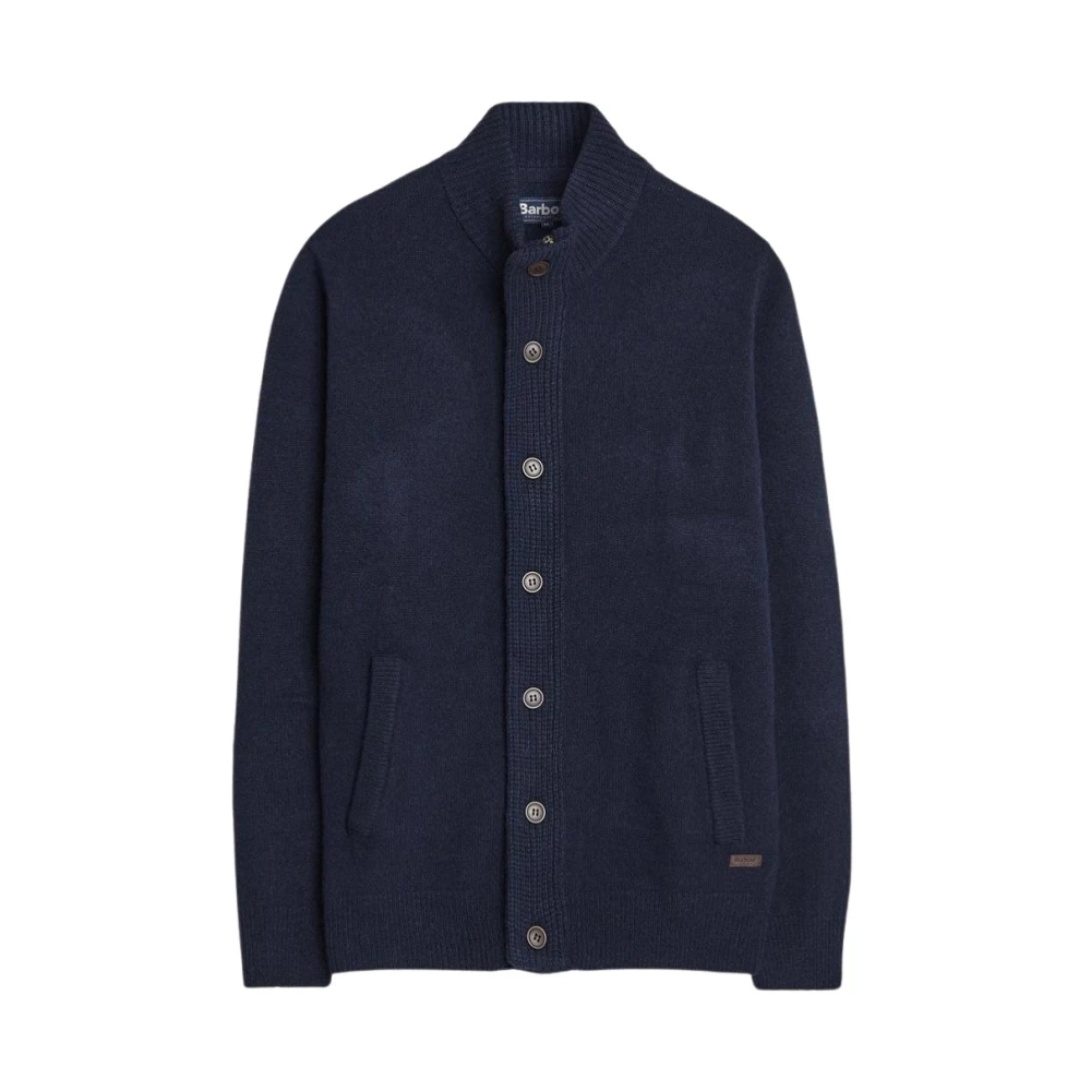 Navy Zip Through Cardigan Essential Patch