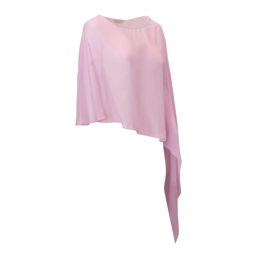 Antonelli Firenze Lila Zijden Stola Ss24 Seizoen Pink Dames